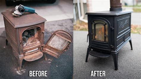 wood stove restoration polish